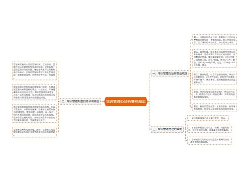 培训管理办法有哪些规定