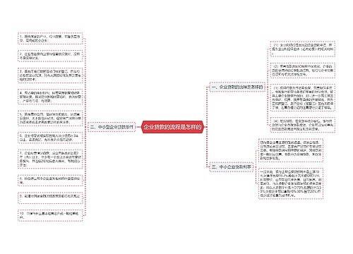 企业贷款的流程是怎样的