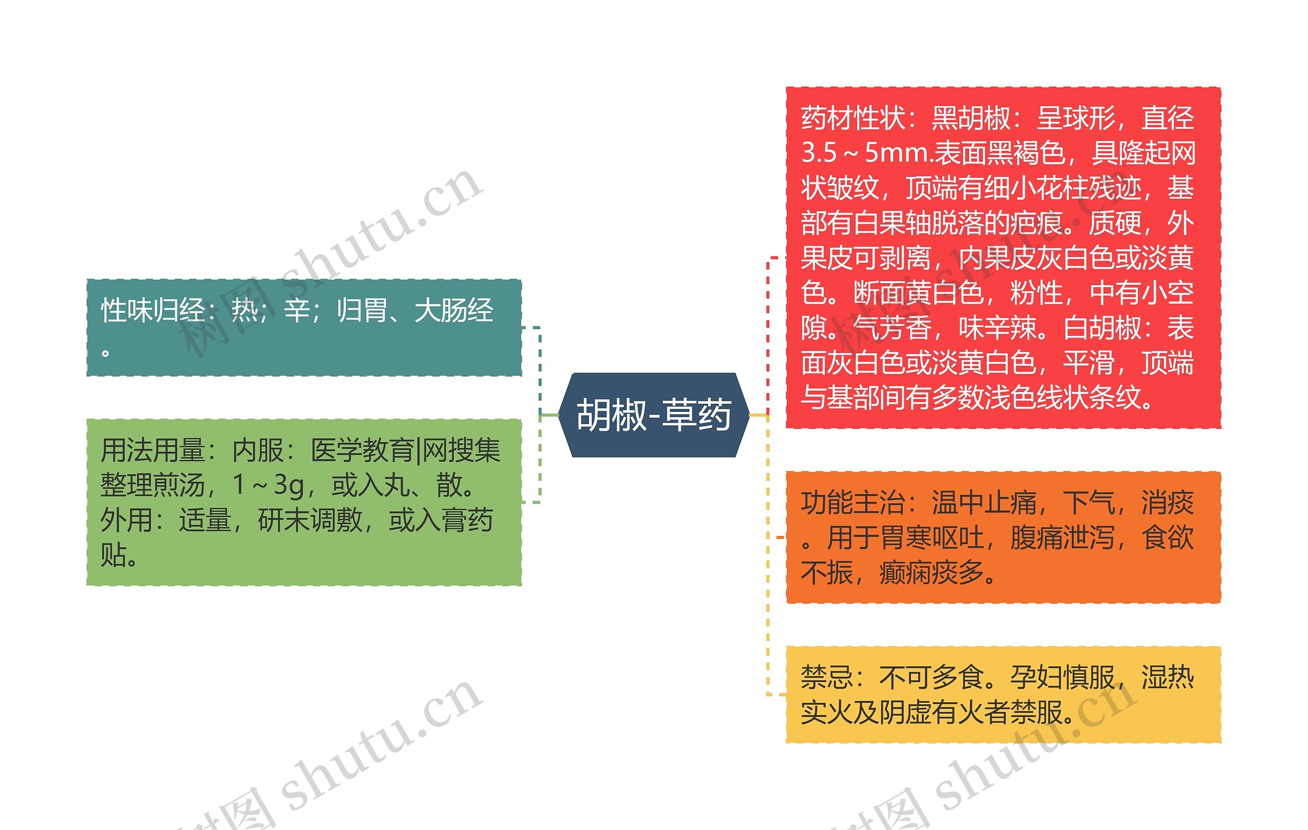 胡椒-草药思维导图