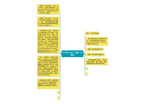 丈夫死亡 妻子“跳楼”索赔偿