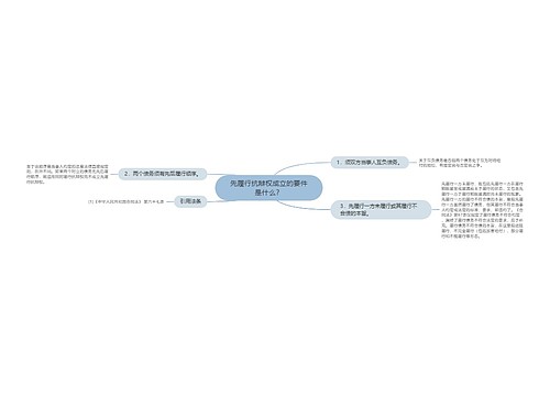 先履行抗辩权成立的要件是什么？