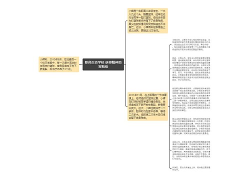 职高生告学校 获得精神损害赔偿