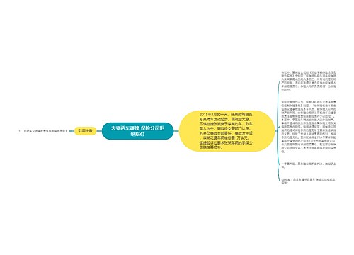 夫妻两车碰撞 保险公司拒绝赔付