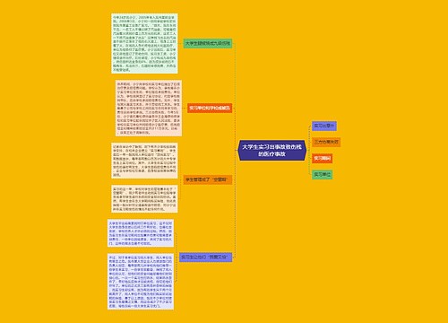 大学生实习出事故致伤残的医疗事故