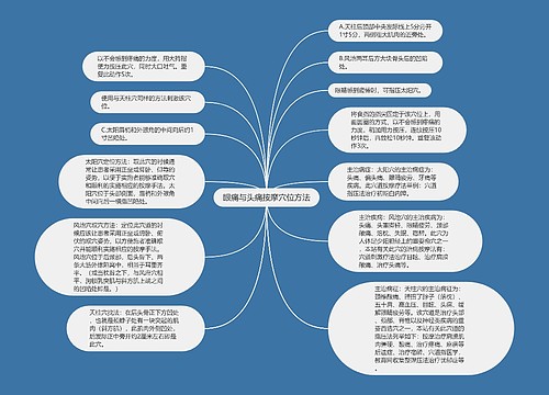 眼痛与头痛按摩穴位方法