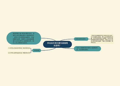 开老板车帮办事车被偷需担责吗？