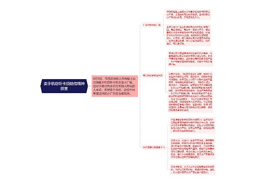 卖手机窃听卡须赔偿精神损害