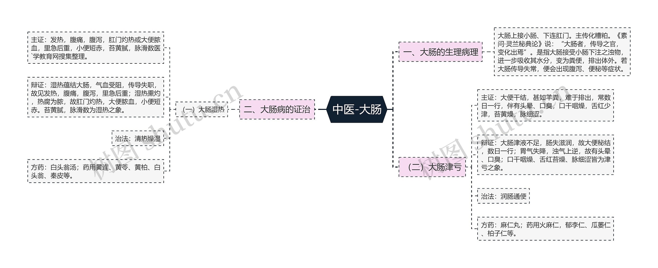 中医-大肠思维导图