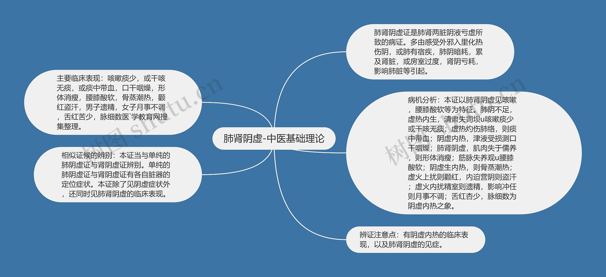 肺肾阴虚-中医基础理论思维导图