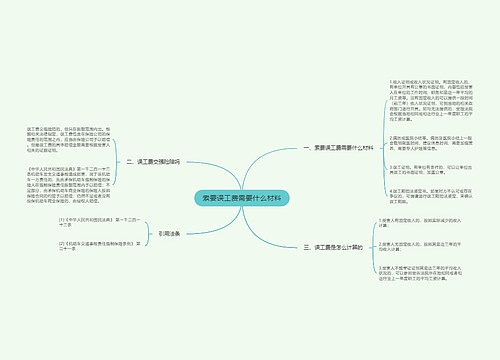 索要误工费需要什么材料