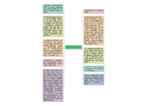 学习针灸取穴的诀窍