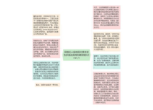 网络红人极地阳光博主状告多普达擅用形象获赔5万<br />