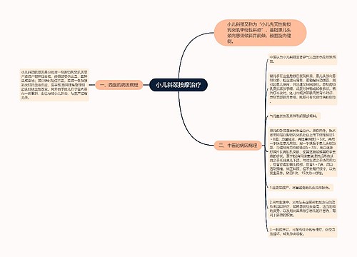 小儿斜颈按摩治疗