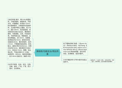 黄杨根/功能主治/用法用量