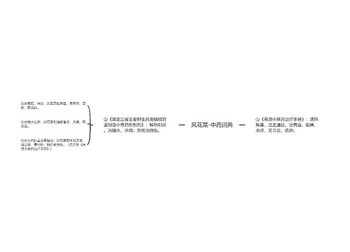 风花菜-中药词典