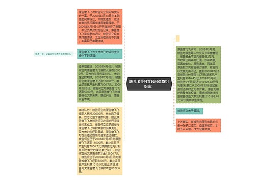 唐飞飞与何立民间借贷纠纷案  