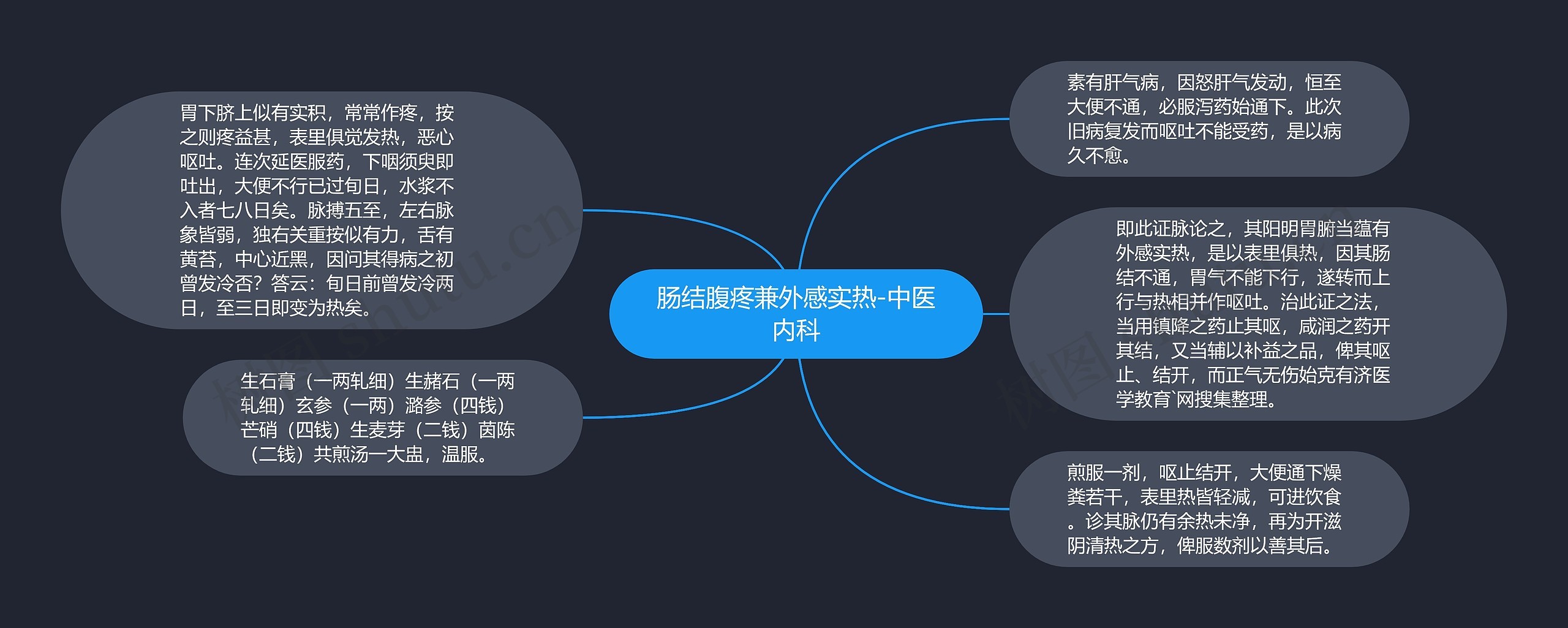 肠结腹疼兼外感实热-中医内科