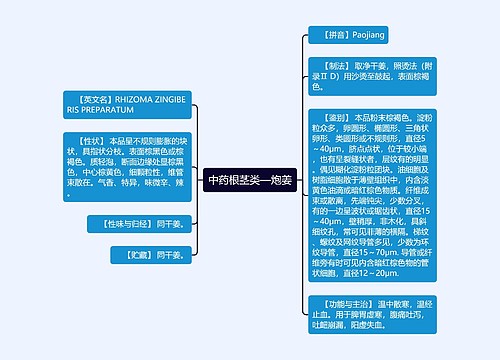 中药根茎类—炮姜