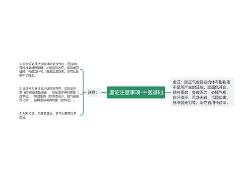 虚证注意事项-中医基础