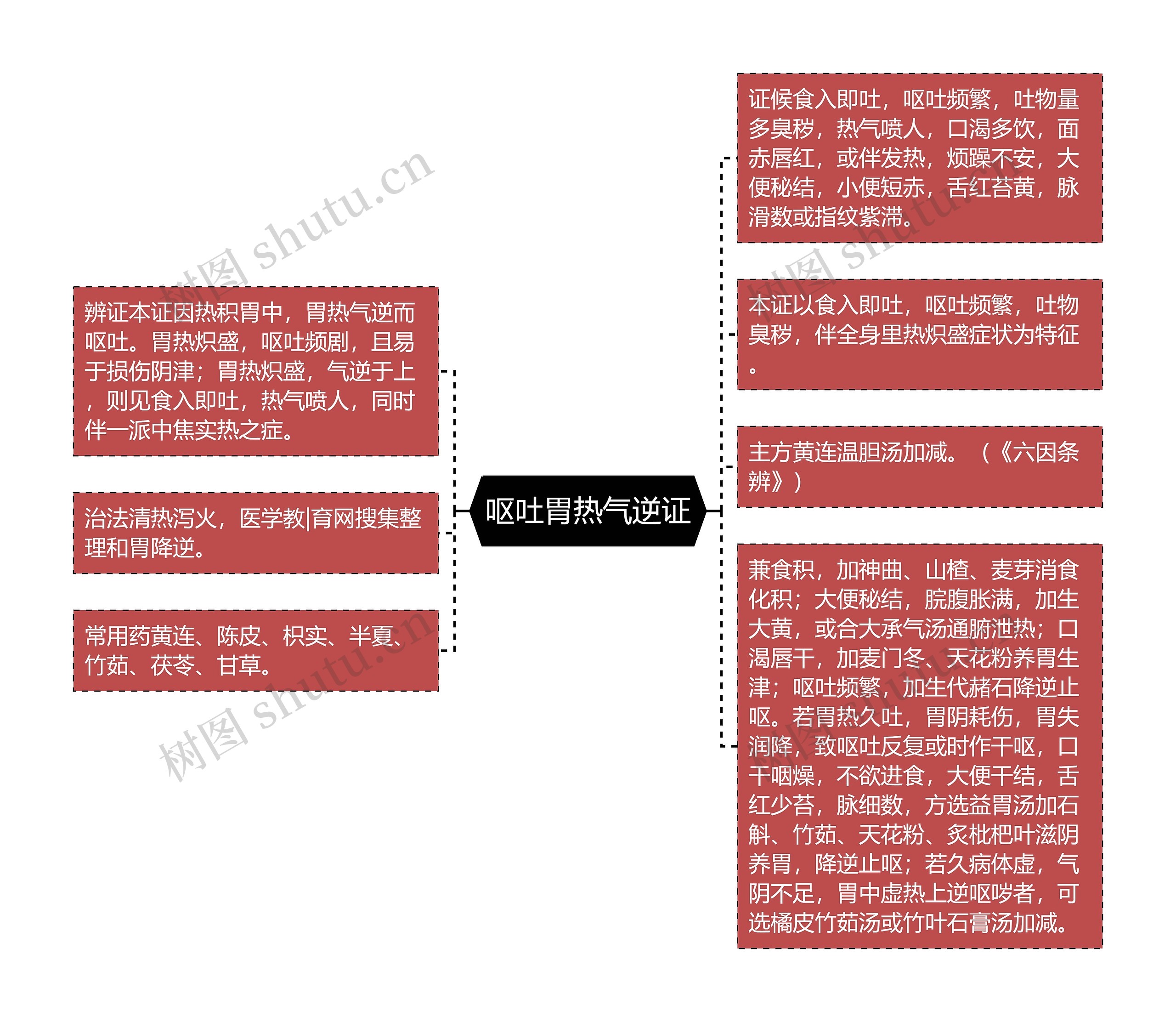 呕吐胃热气逆证思维导图