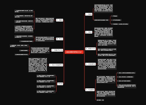 讨债有哪些常用的方法？