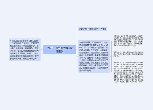 “小三”宫外孕致残怒讨健康权