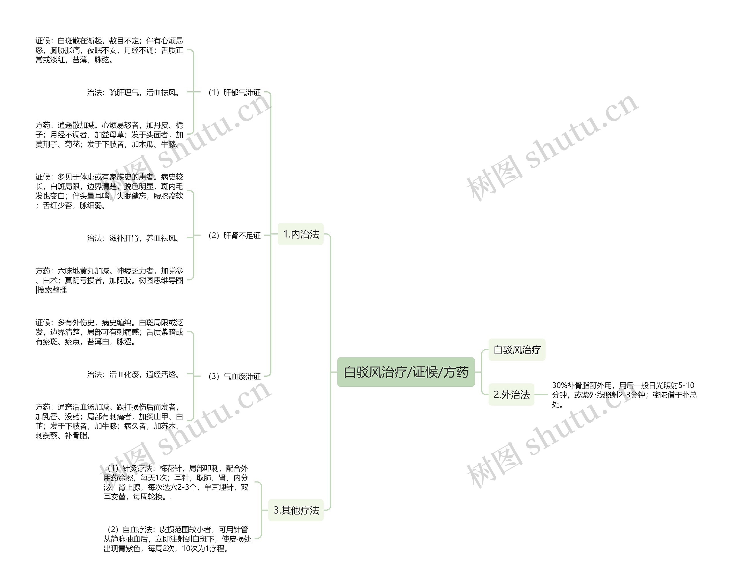 白驳风治疗/证候/方药 白驳风治疗/证候/方药