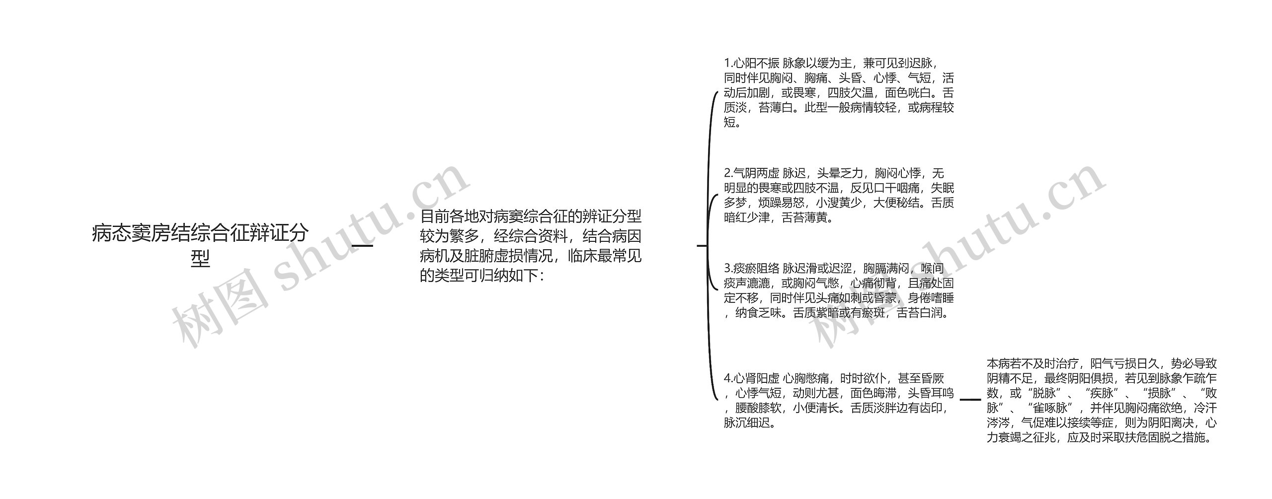 病态窦房结综合征辩证分型思维导图