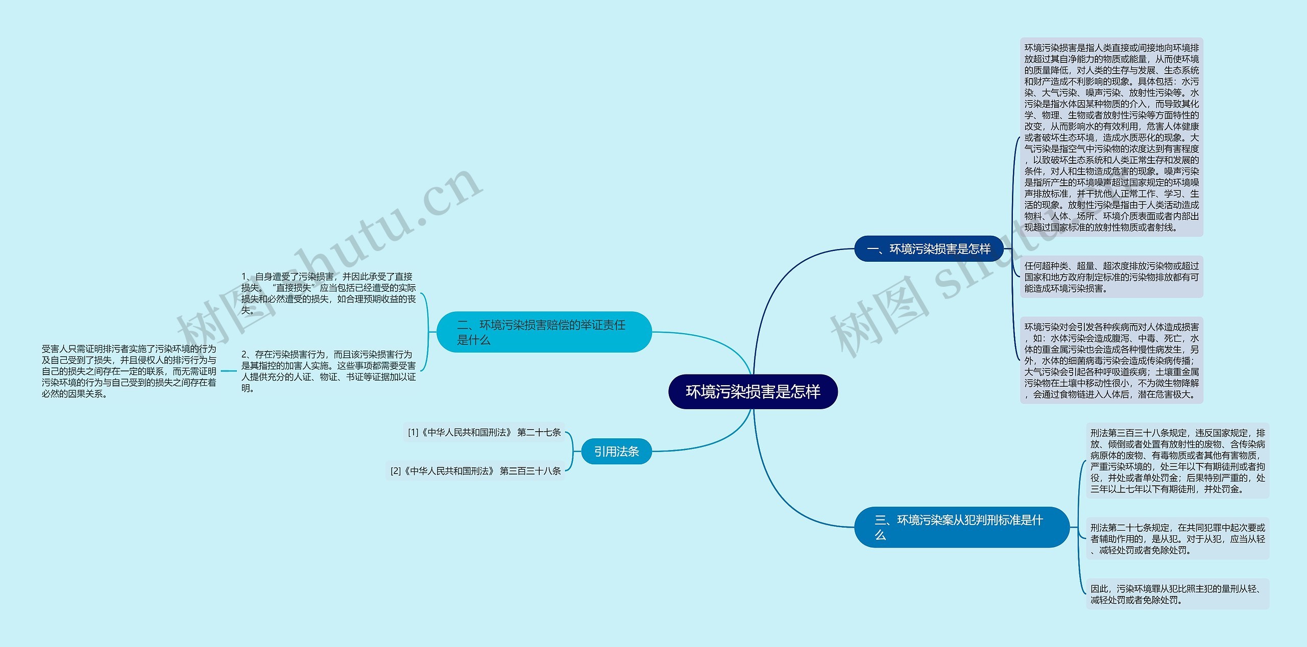 环境污染损害是怎样思维导图