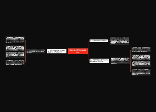 环境污染犯罪司法解释是什么