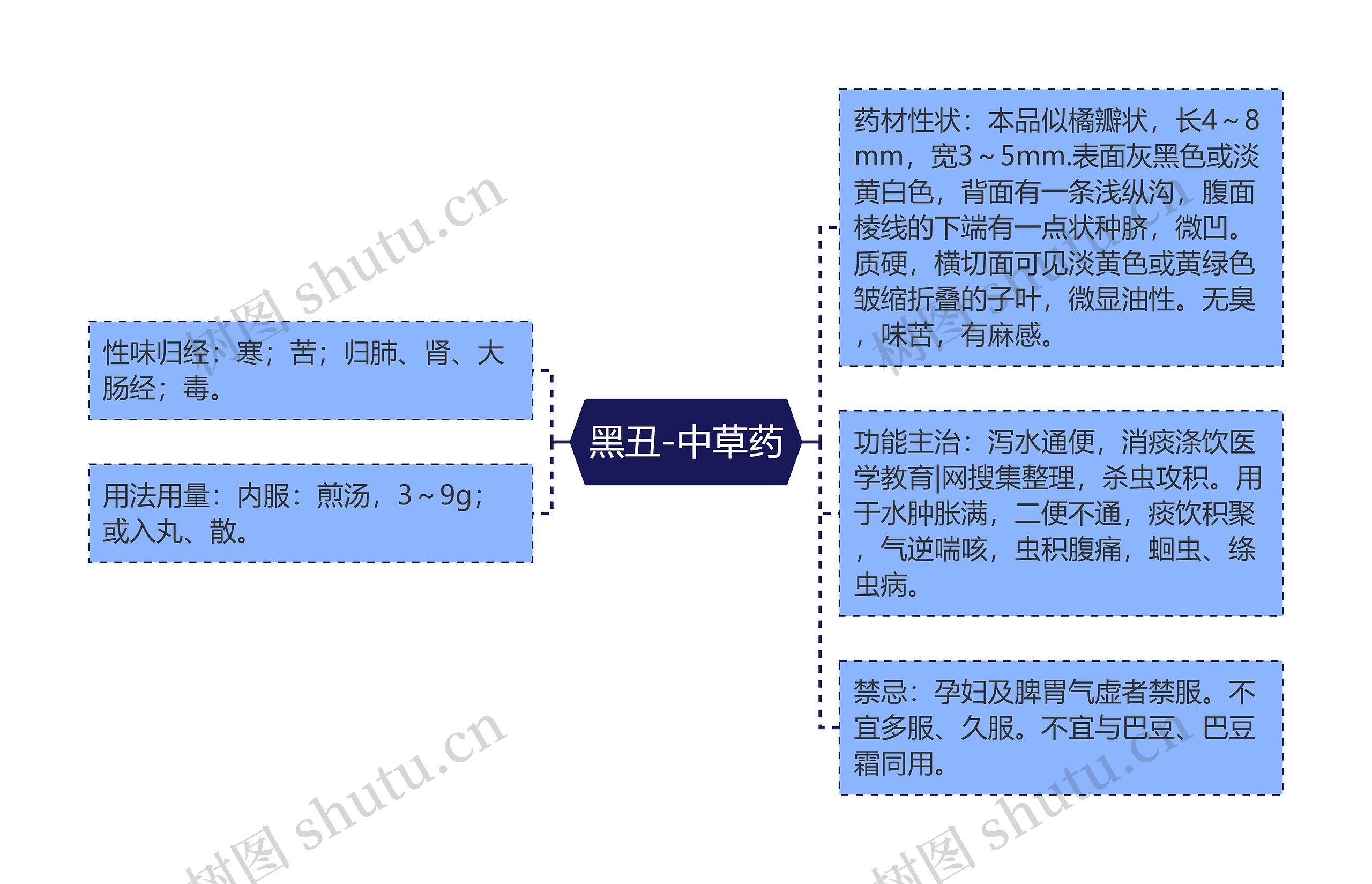黑丑-中草药思维导图