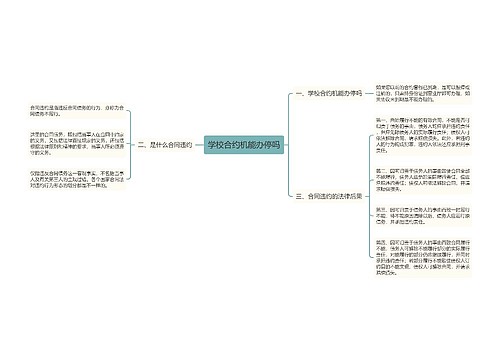 学校合约机能办停吗