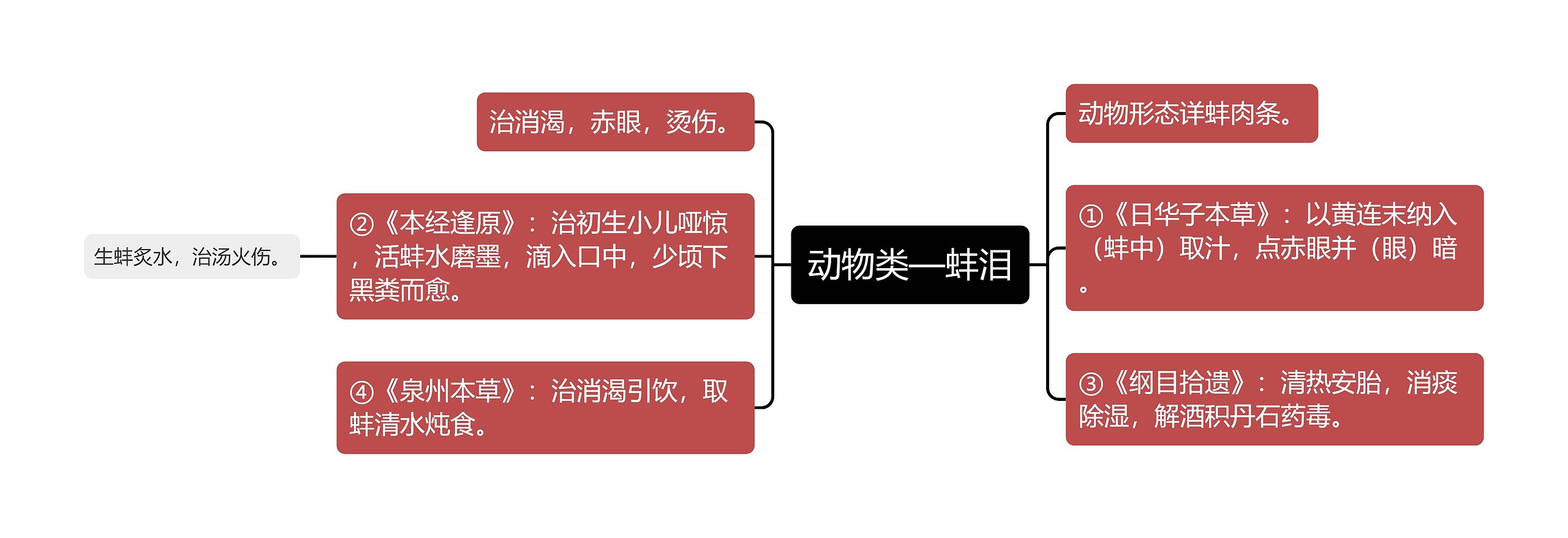 动物类—蚌泪思维导图