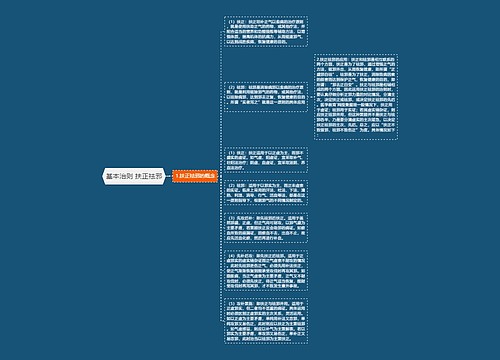 基本治则 扶正祛邪思维导图