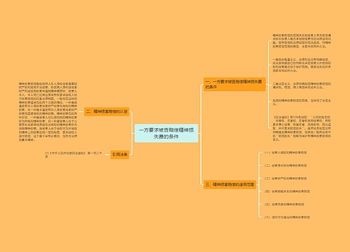 一方要求被告赔偿精神损失费的条件