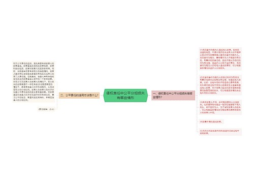 侵权责任中公平分担损失有哪些情形