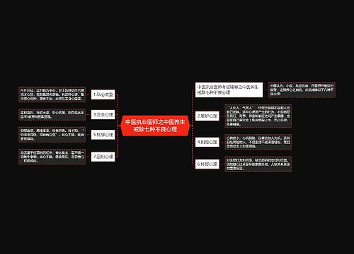 中医执业医师之中医养生戒除七种不良心理