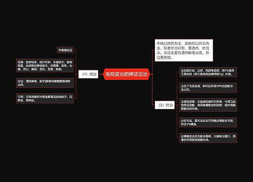 虫咬皮炎的辨证论治