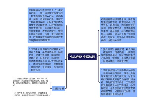 小儿疳积-中医诊断