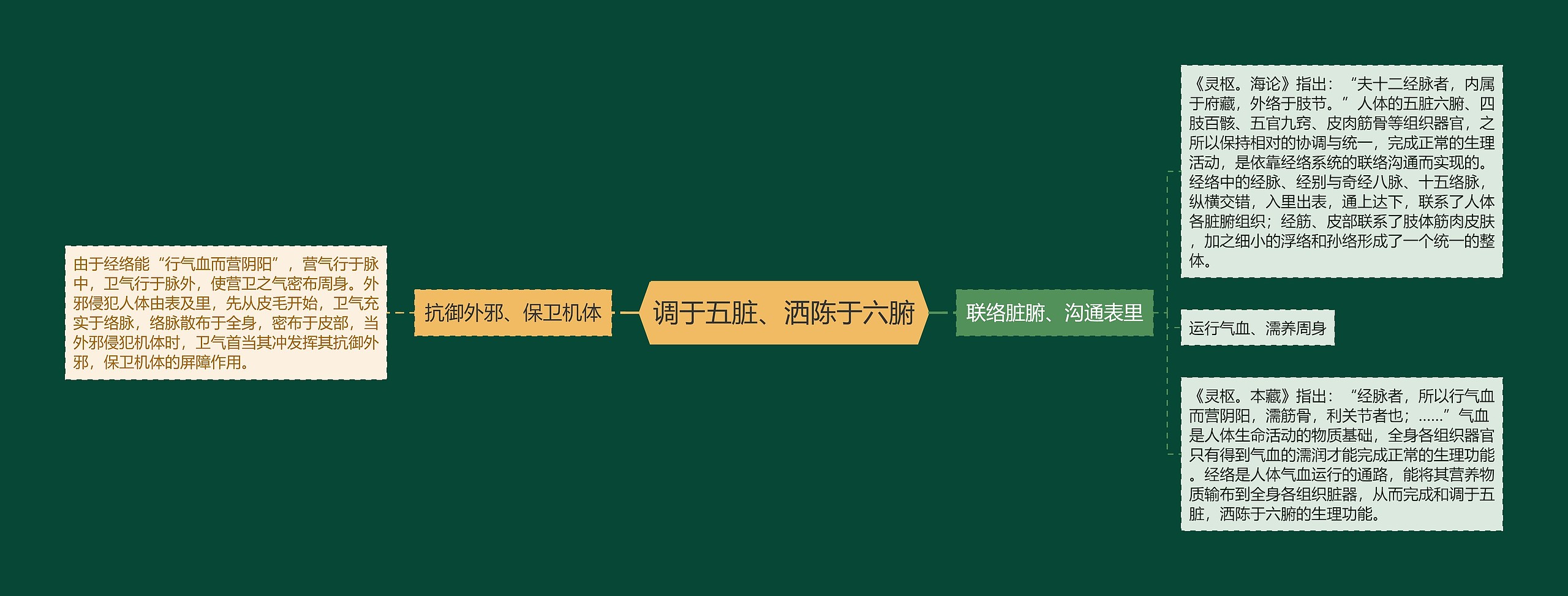 调于五脏、洒陈于六腑思维导图