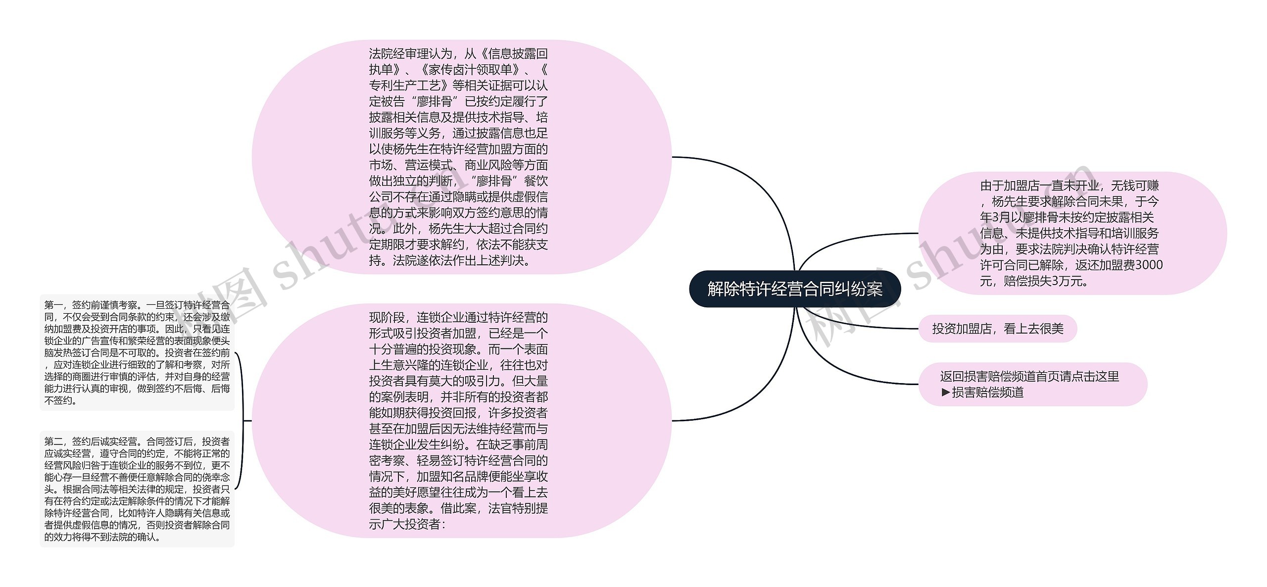 解除特许经营合同纠纷案