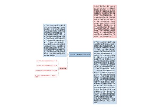 对收货人检验货物的规定