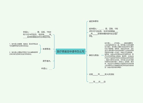 医疗费鉴定申请书怎么写