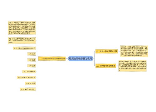 租赁合同编号要怎么写