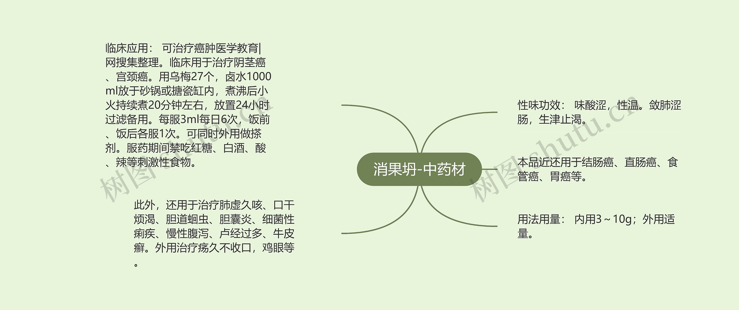 消果坍-中药材思维导图