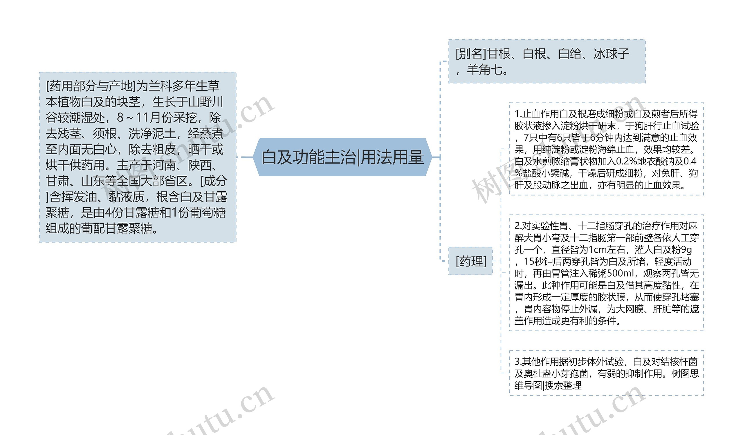 白及功能主治|用法用量