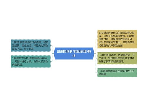 白带的诊断/病因病理/概述