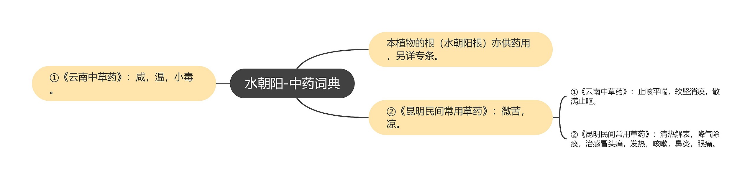 水朝阳-中药词典思维导图