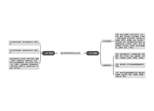 面游风的辨证论治