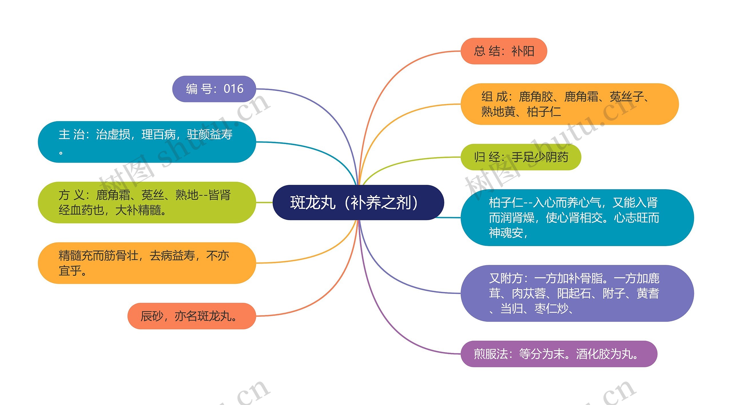 斑龙丸（补养之剂）思维导图